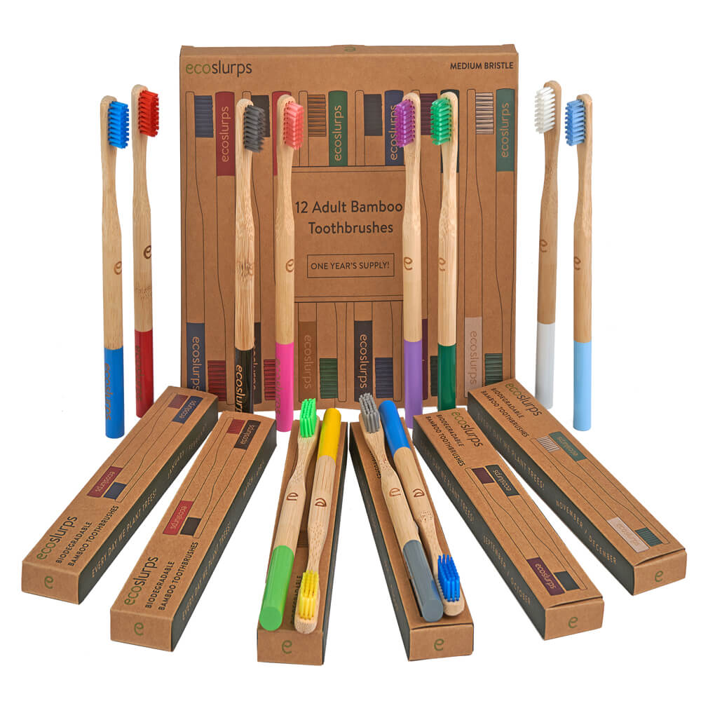 Bamboo Toothbrushes - EcoSlurps Store