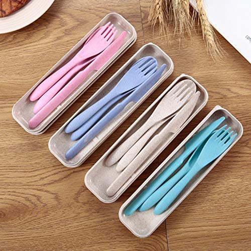 Reusable Wheat Straw Cutlery Set - EcoSlurps Store