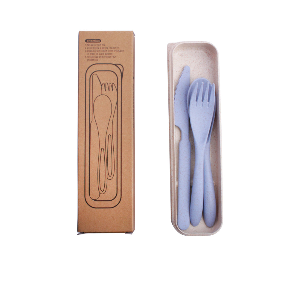 Reusable Wheat Straw Cutlery Set - EcoSlurps Store