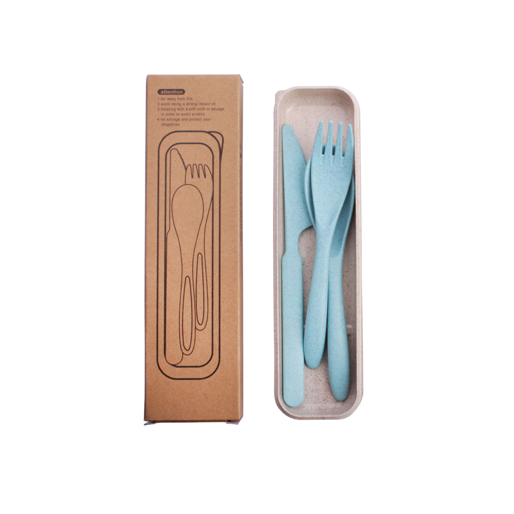 Reusable Wheat Straw Cutlery Set - EcoSlurps Store