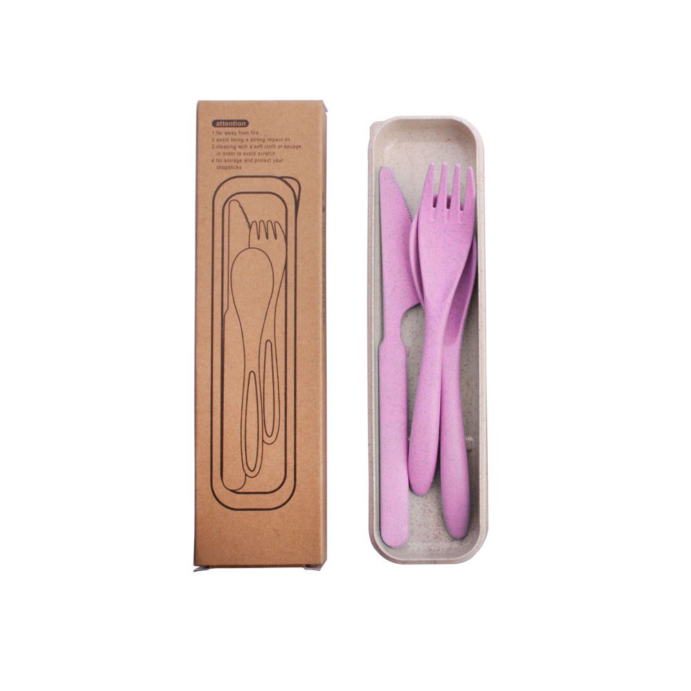 Reusable Wheat Straw Cutlery Set - EcoSlurps Store