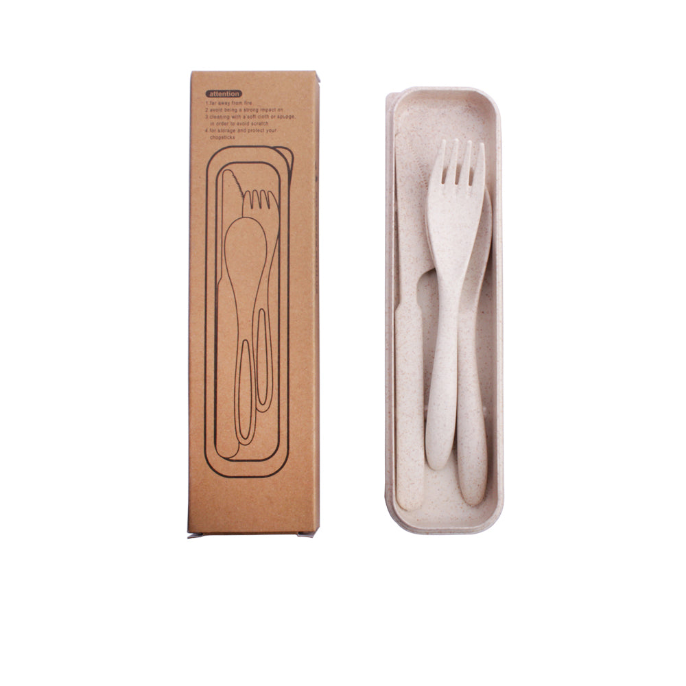 Reusable Wheat Straw Cutlery Set - EcoSlurps Store