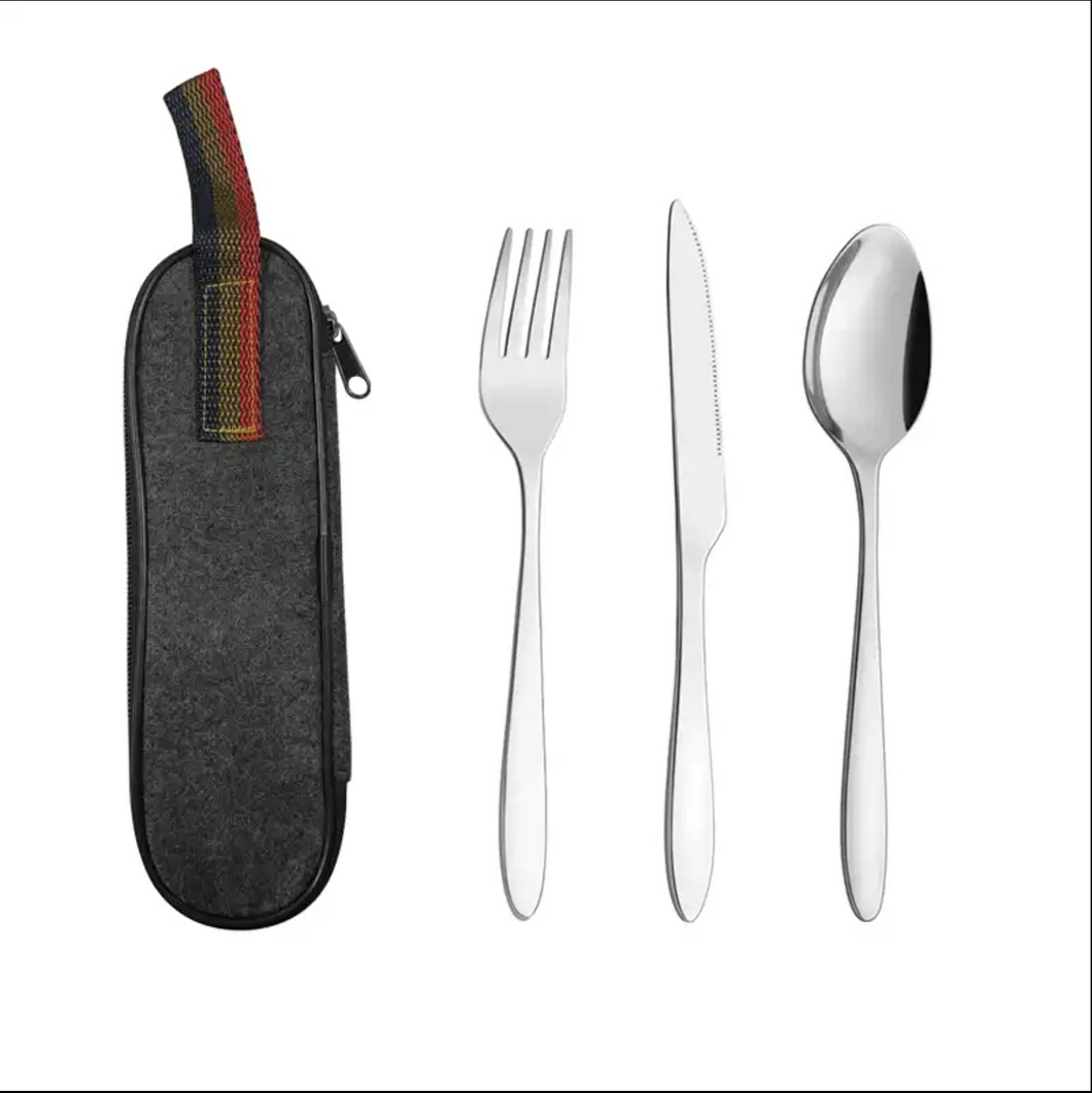 EcoSlurps Reusable Cutlery In Travel Cae - EcoSlurps Store