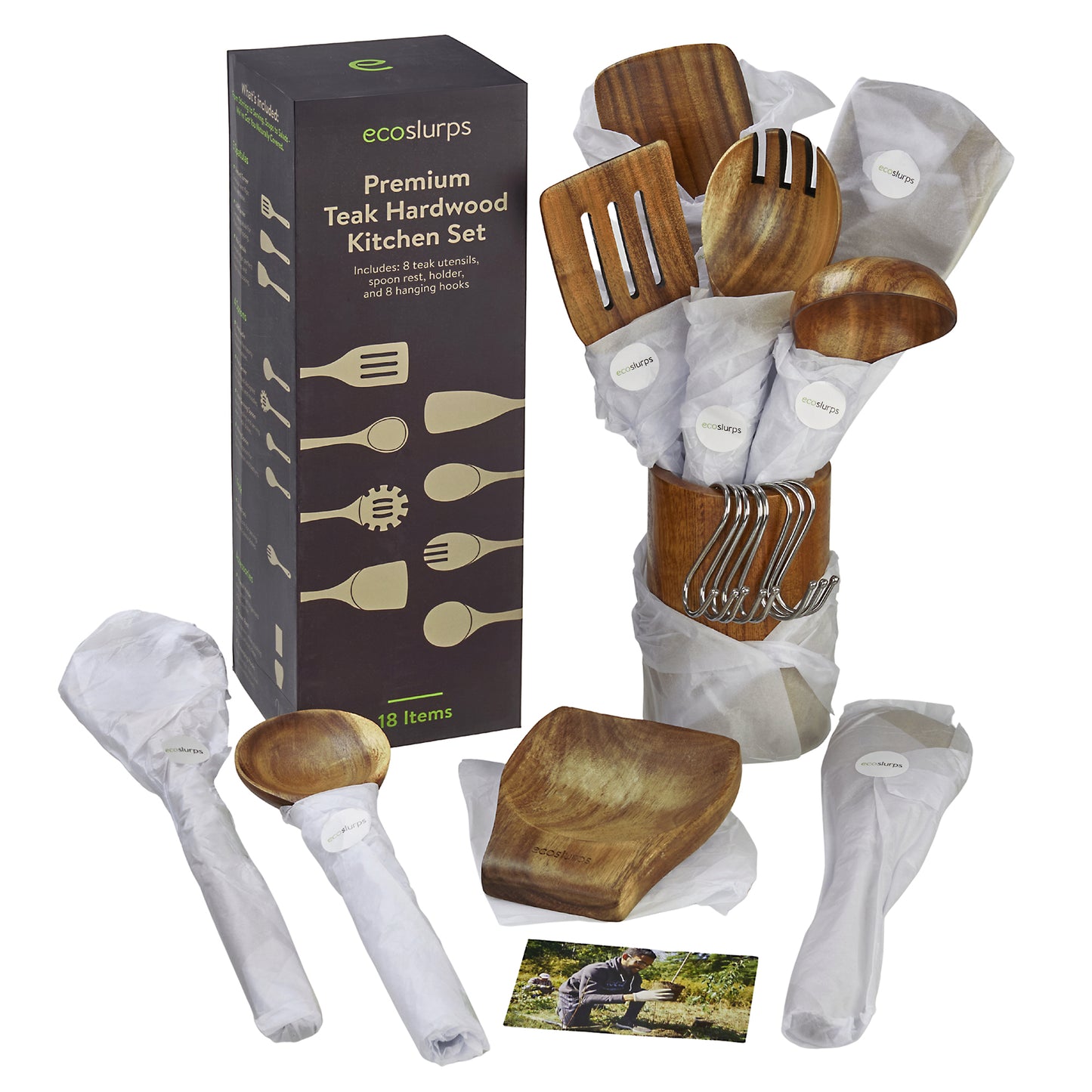 Teak Kitchen Cooking Utensils