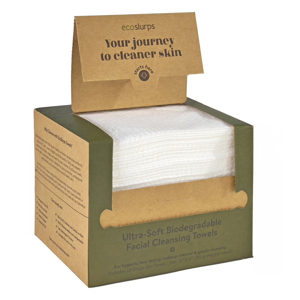 Face Cleaning Towels - Biodegradable Face Towels for Makeup Removal