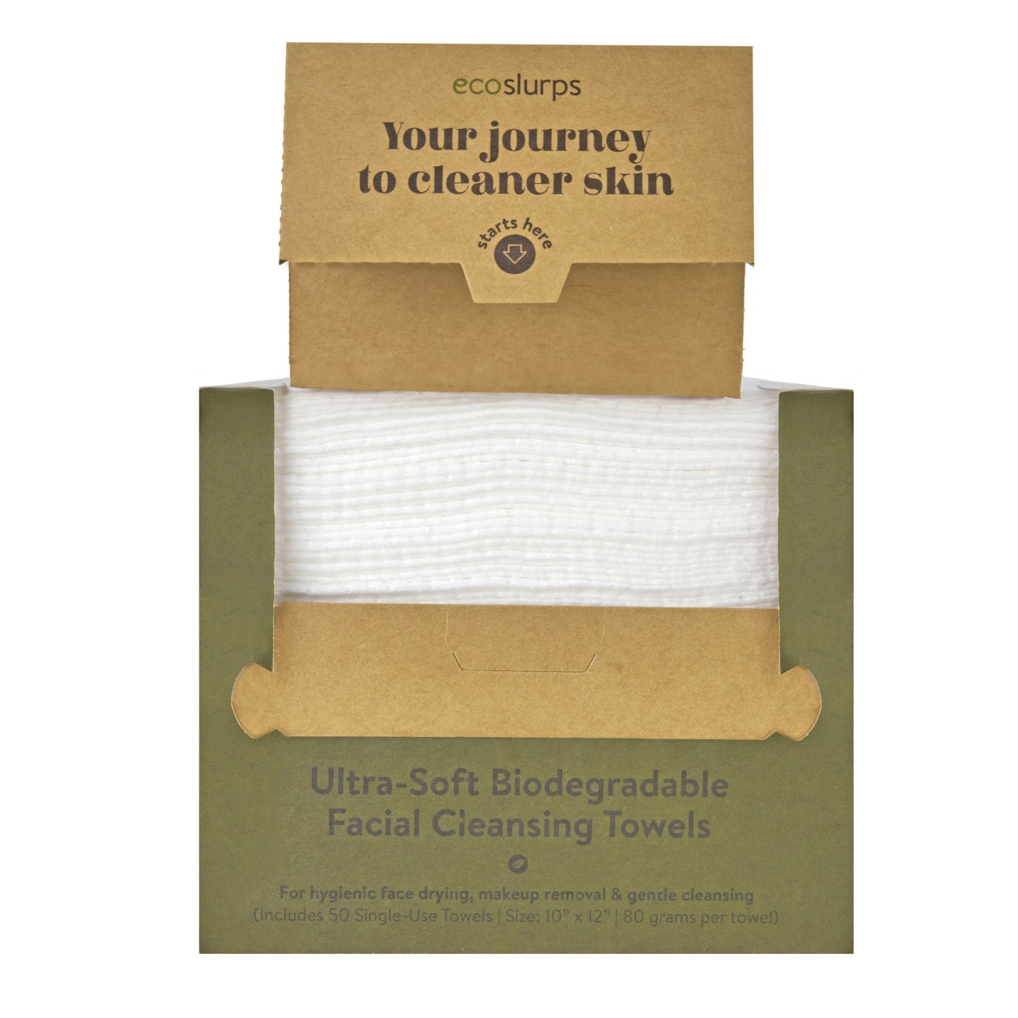 Face Cleaning Towels - Biodegradable Face Towels for Makeup Removal