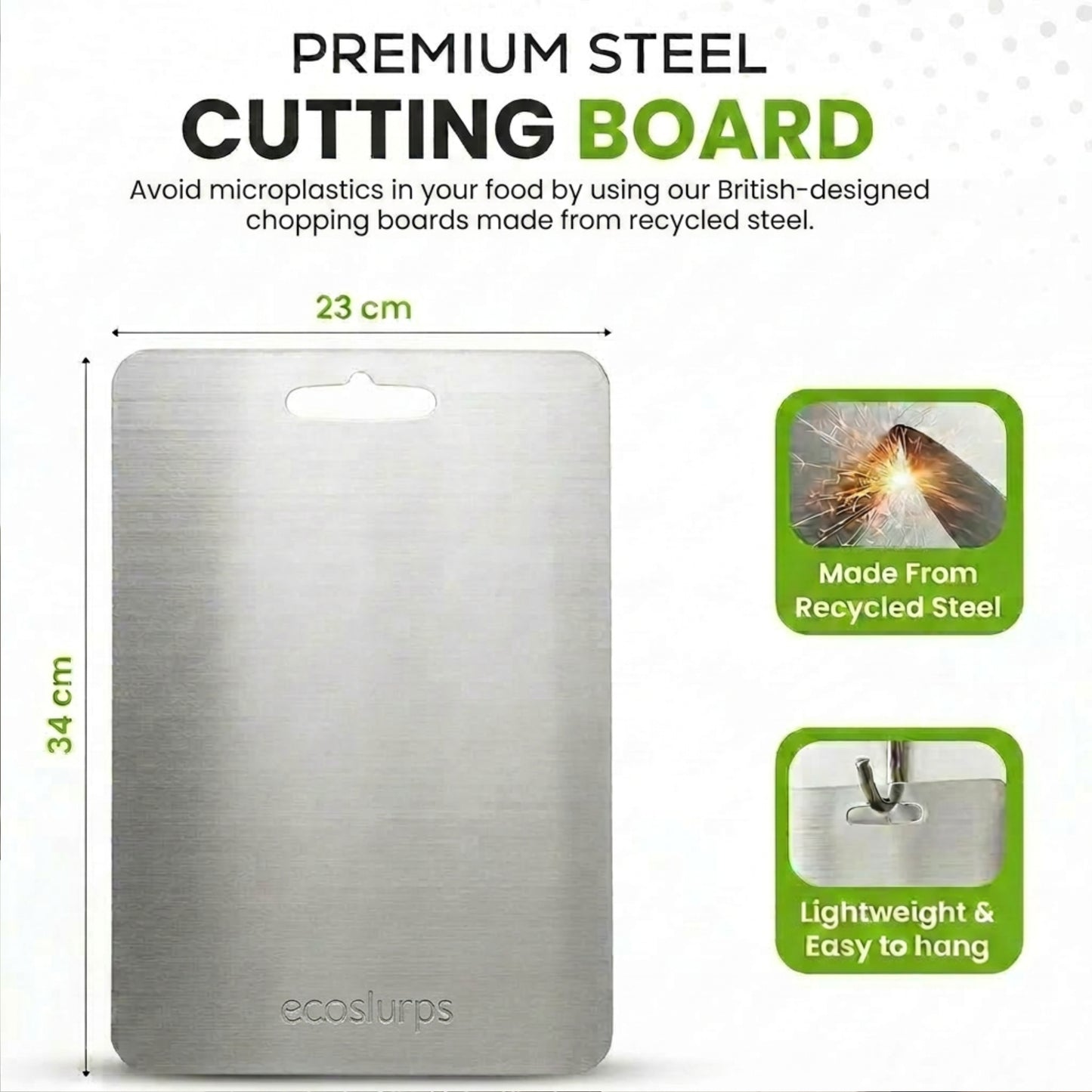 Metal Chopping Boards - Made Of Recycled Steel