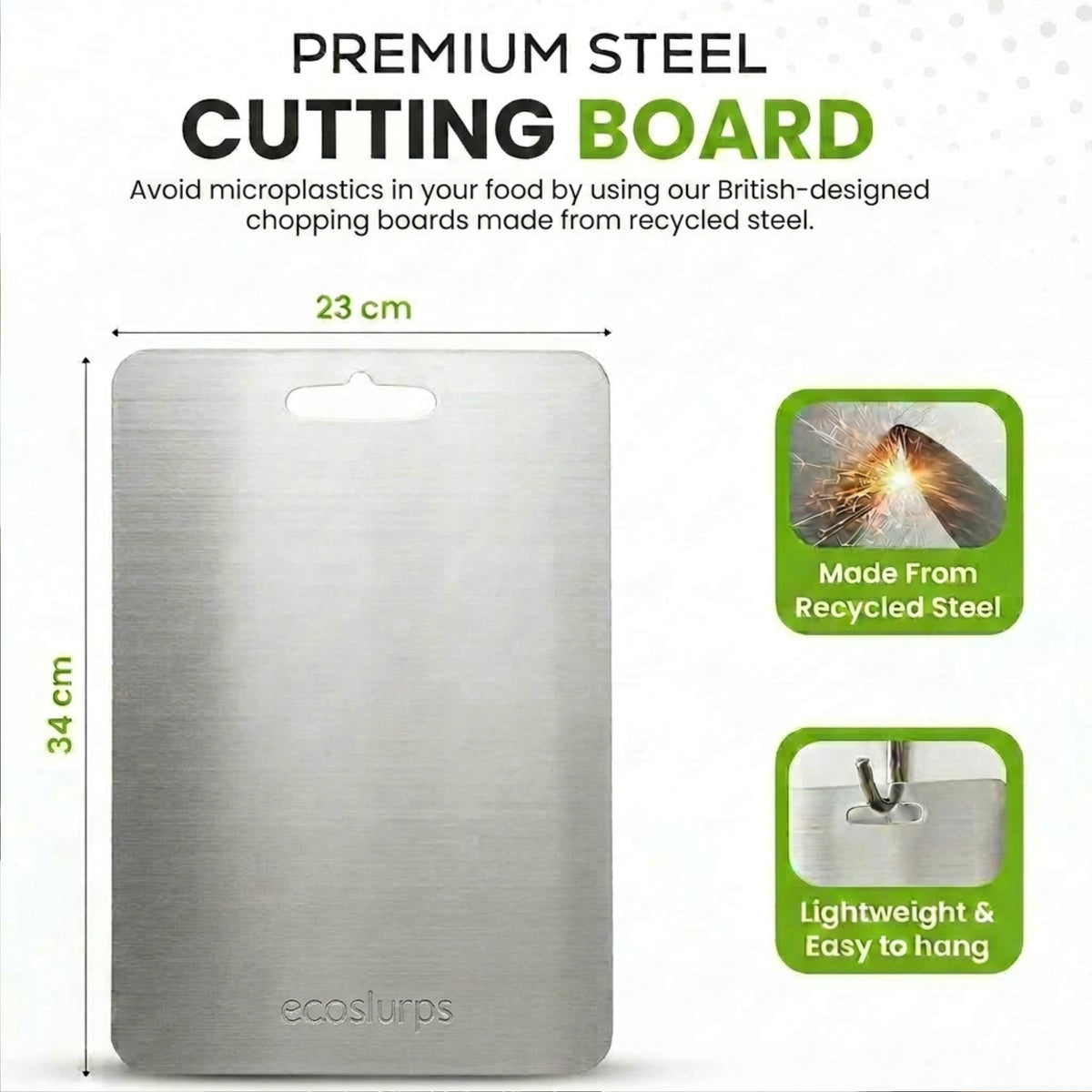 Metal Chopping Boards - Made Of Recycled Steel