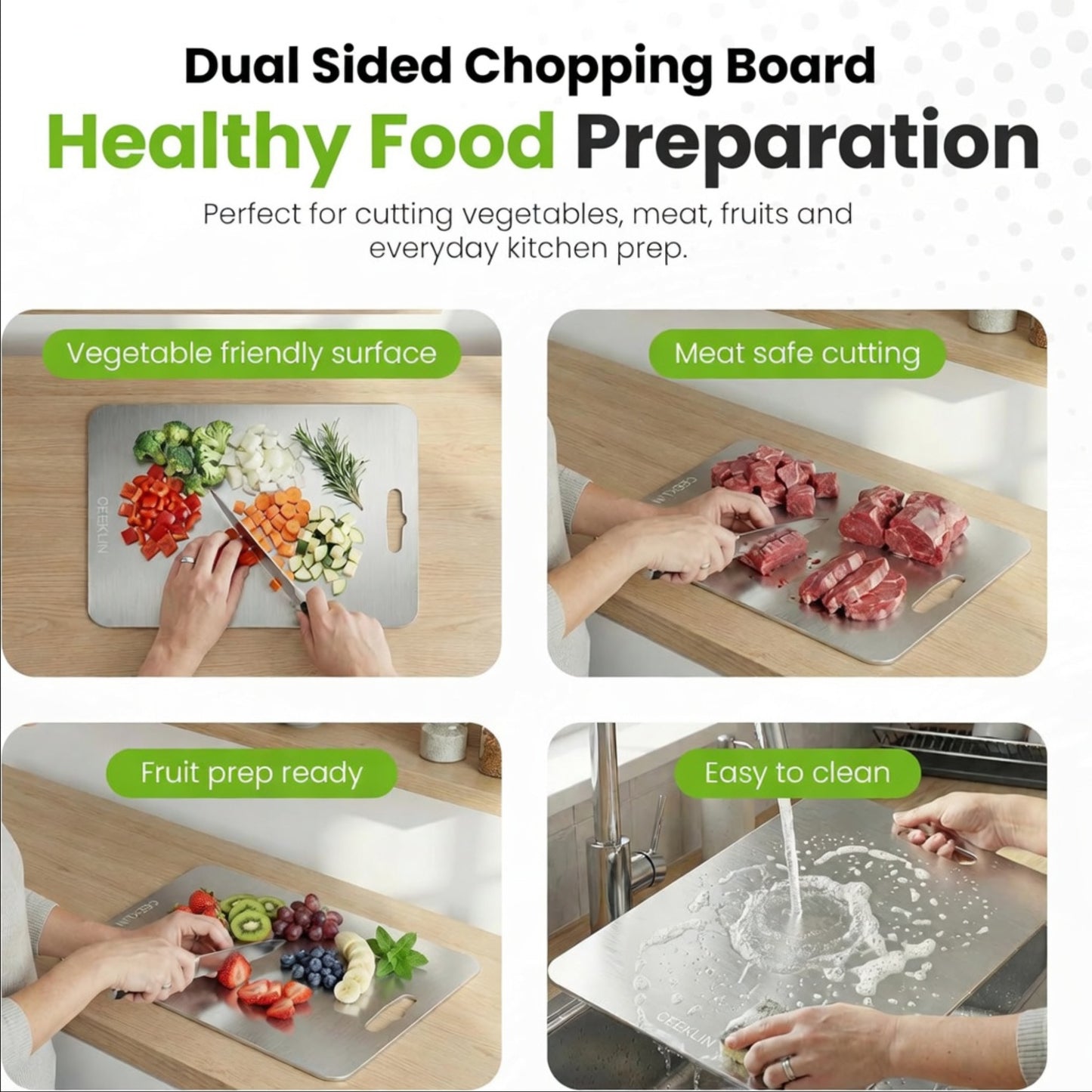 Metal Chopping Boards - Made Of Recycled Steel