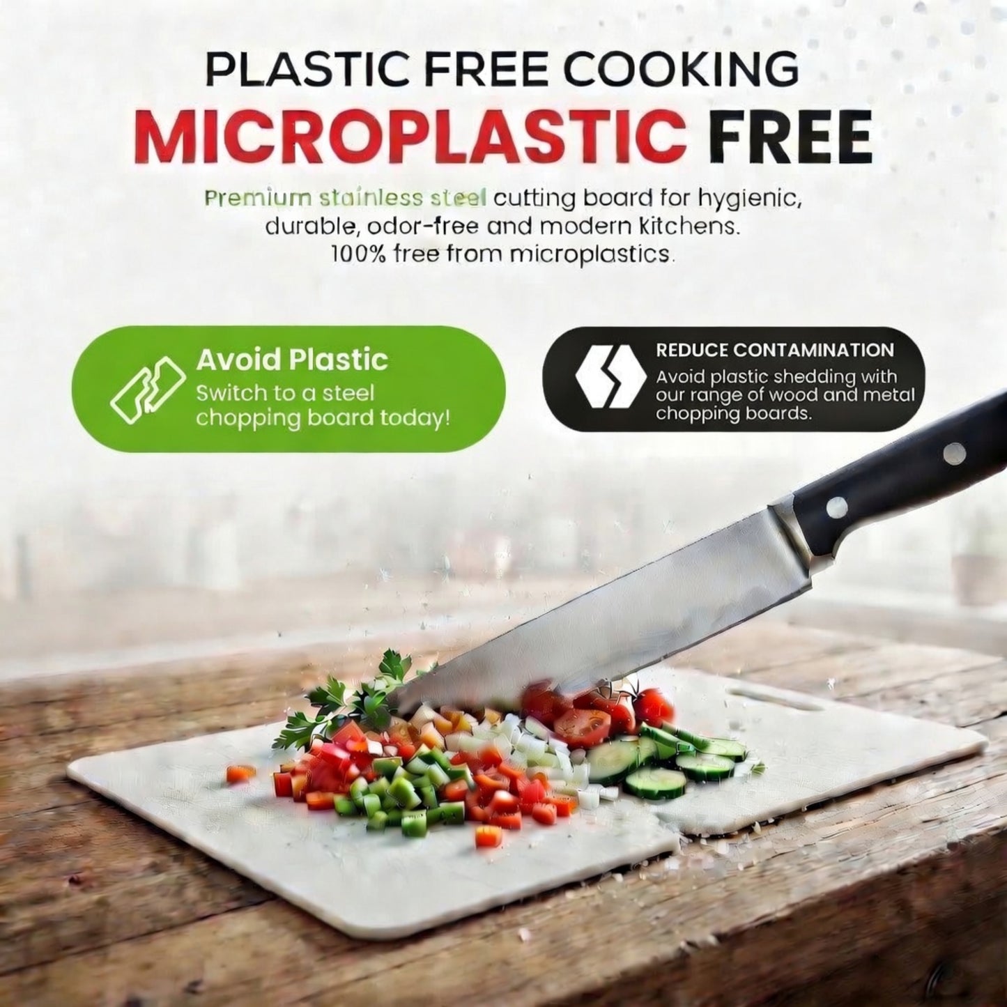 Metal Chopping Boards - Made Of Recycled Steel