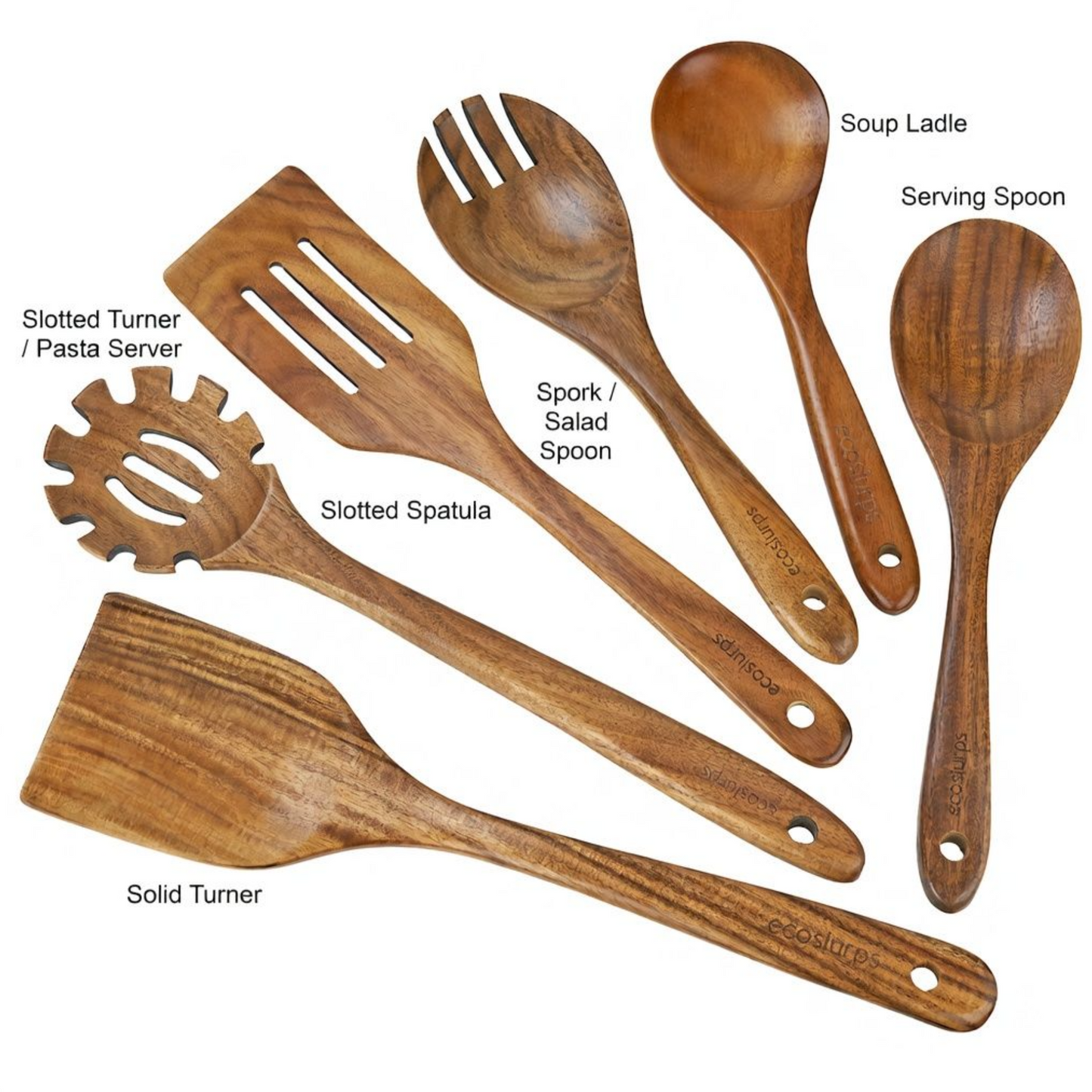 Teak Kitchen Cooking Utensils