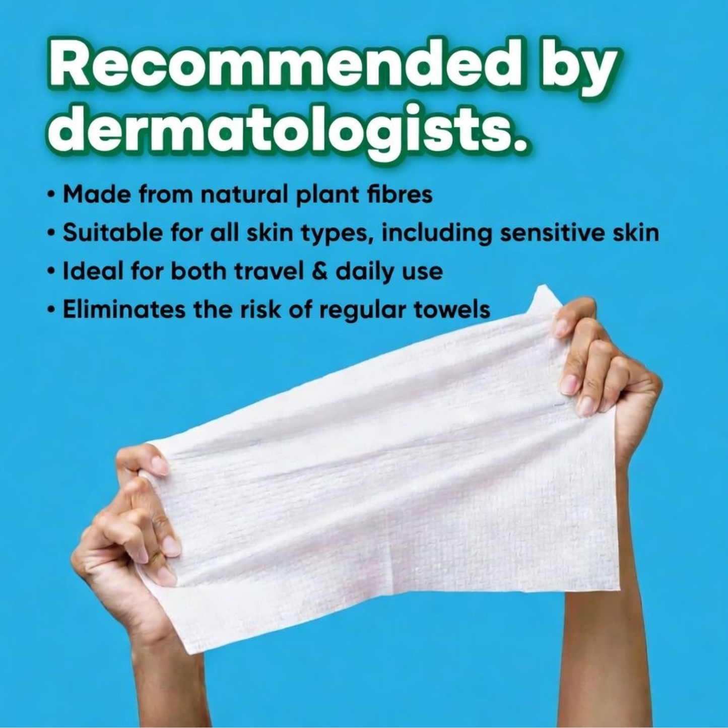 Face Cleaning Towels - Biodegradable Face Towels for Makeup Removal