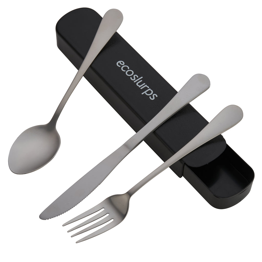 Reusable Travel Cutlery - In sliding case