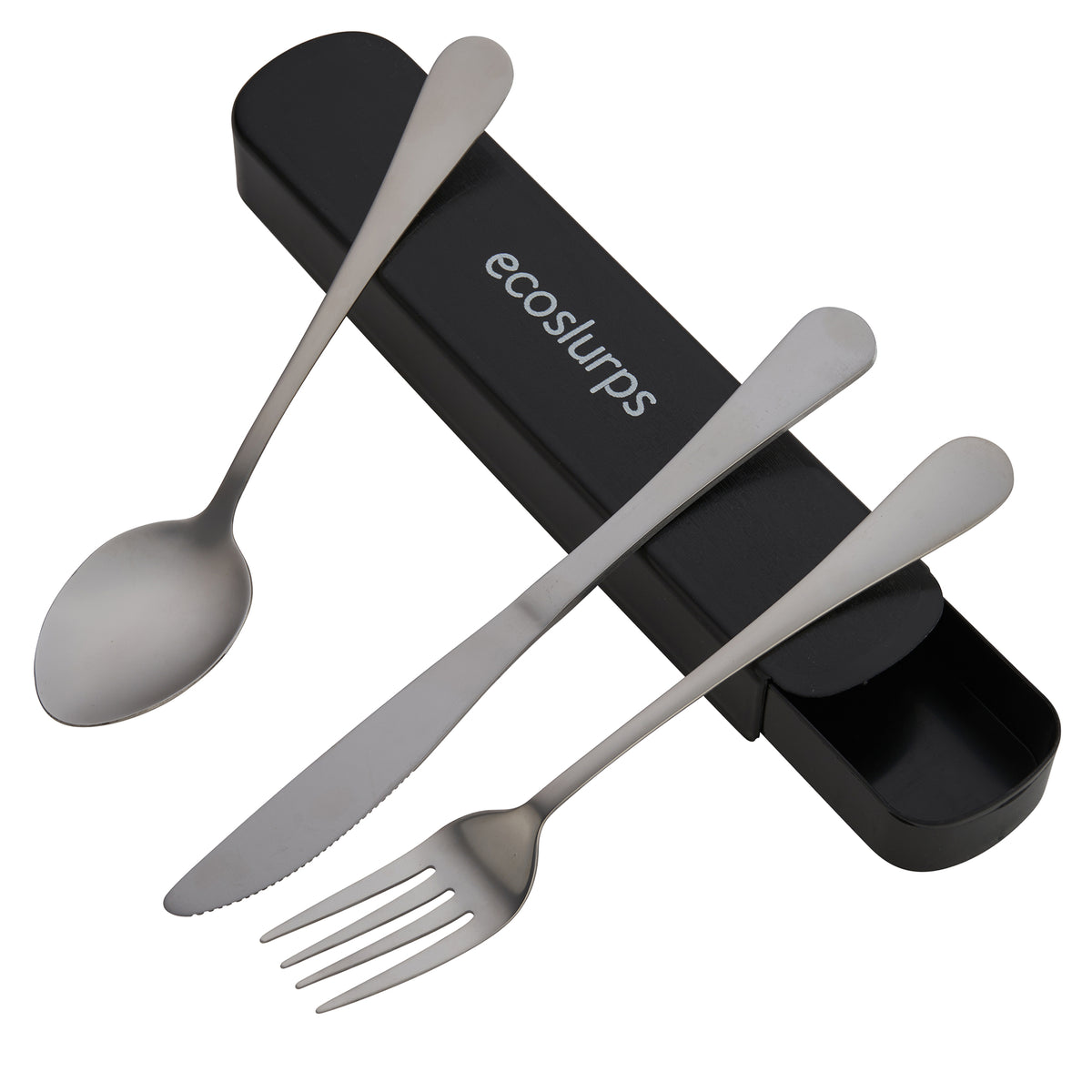 Reusable Travel Cutlery - In sliding case