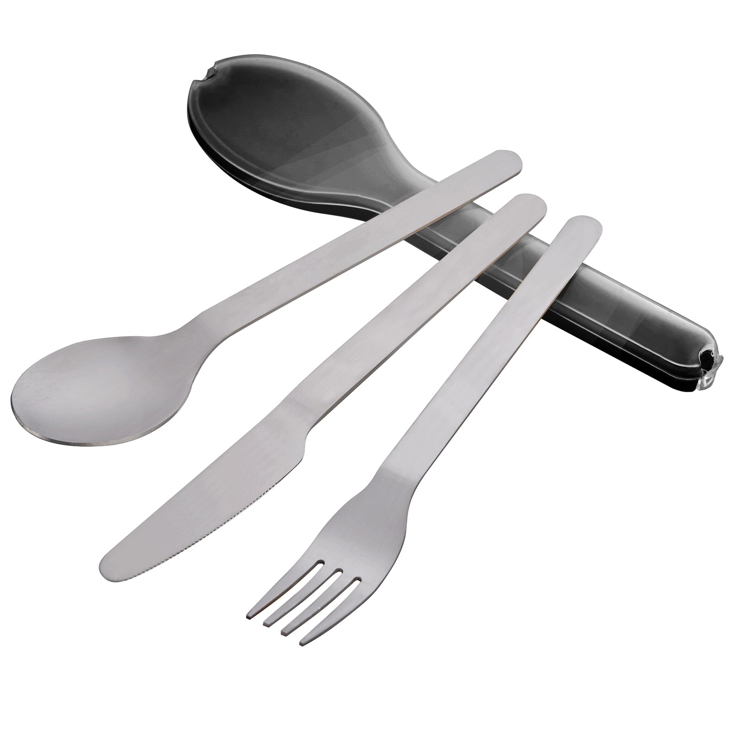 Travel Cutlery In Compact Clip Case
