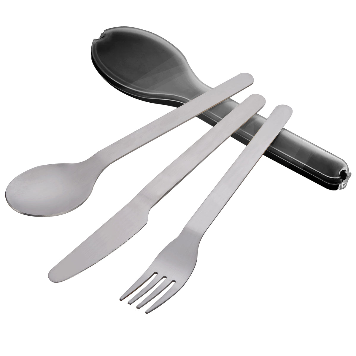 Travel Cutlery In Compact Clip Case