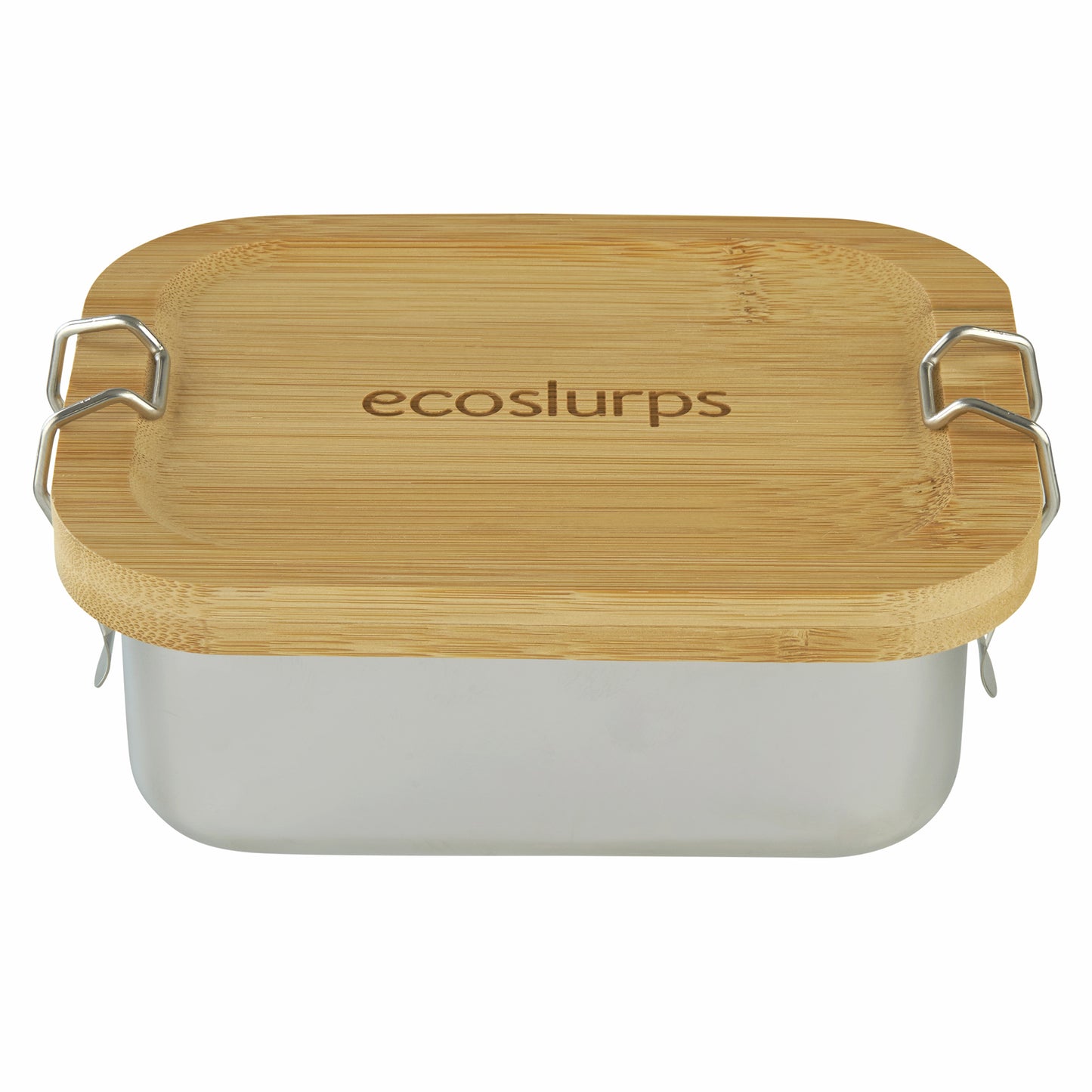 Lunchboxes - Made of recycled steel, bamboo lid with strong side clips