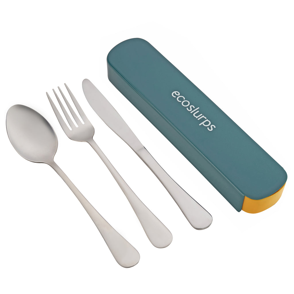 Reusable Travel Cutlery - In sliding case