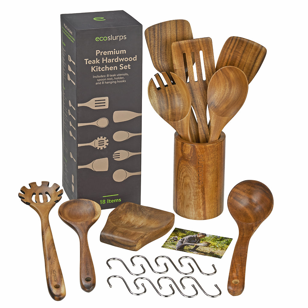 Teak Kitchen Cooking Utensils