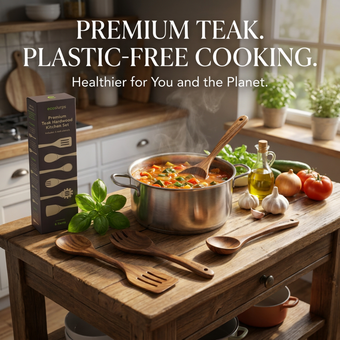 Teak Kitchen Cooking Utensils