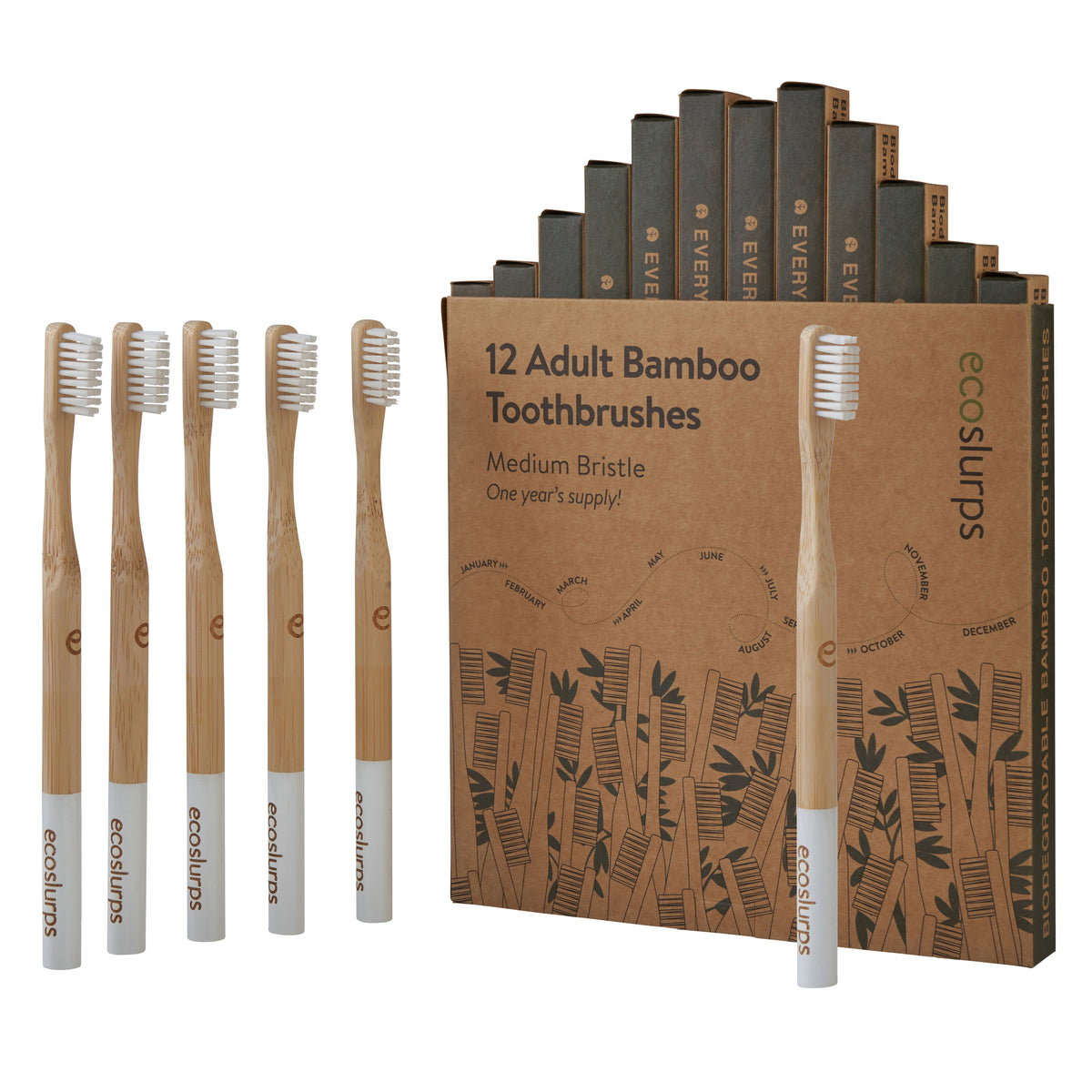 Bamboo Toothbrushes - EcoSlurps Store