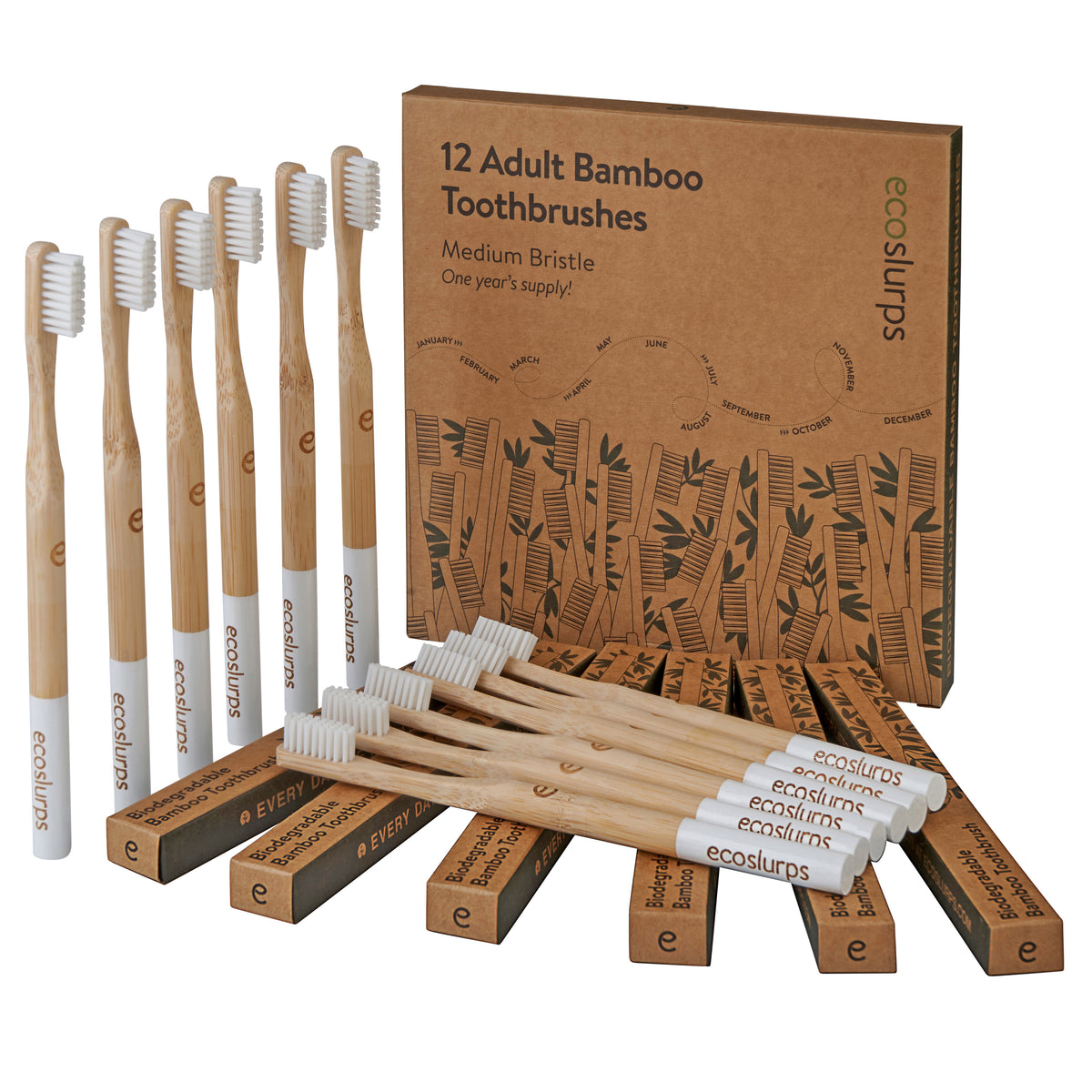 Bamboo Toothbrushes - EcoSlurps Store