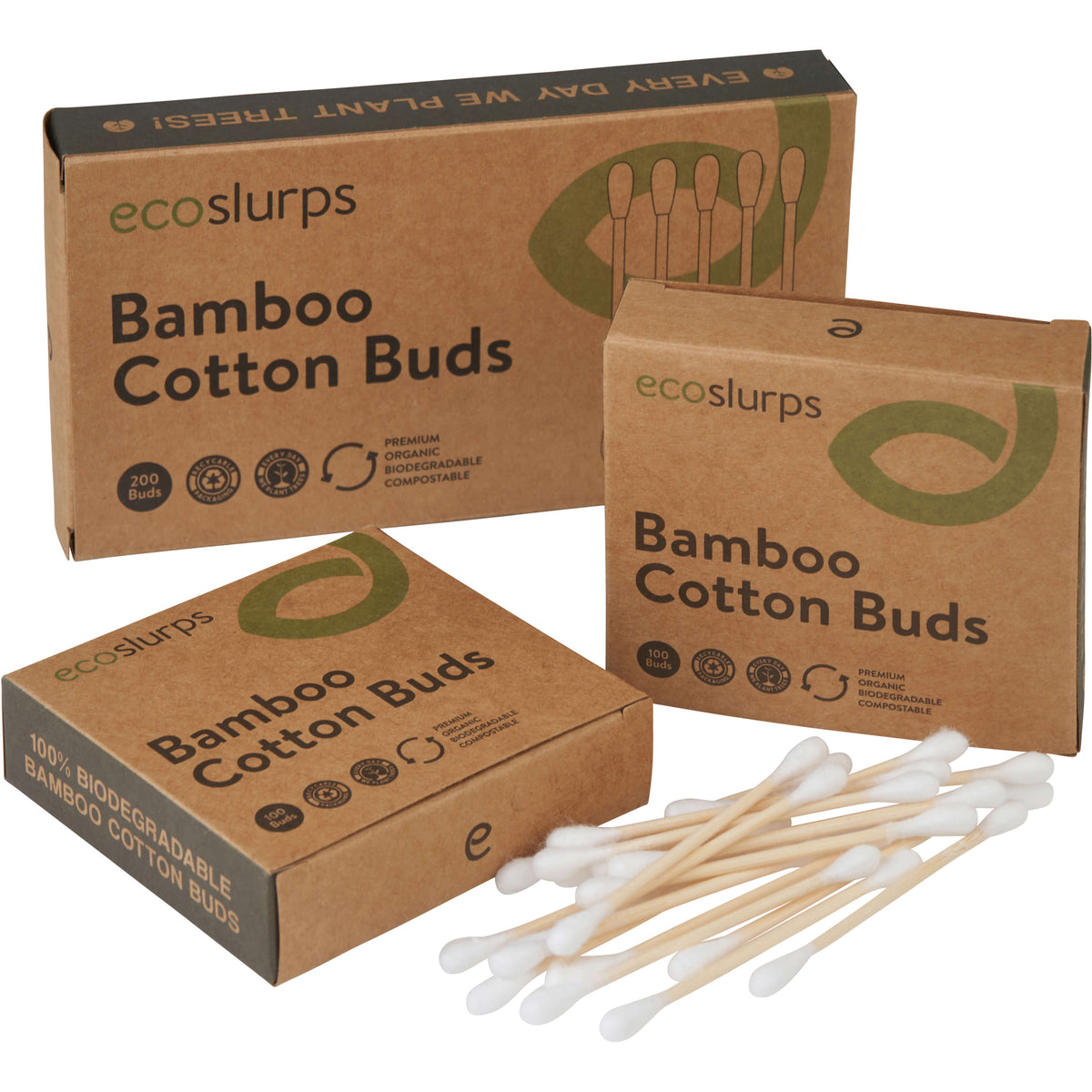 Bamboo Cotton Buds - EcoSlurps Store