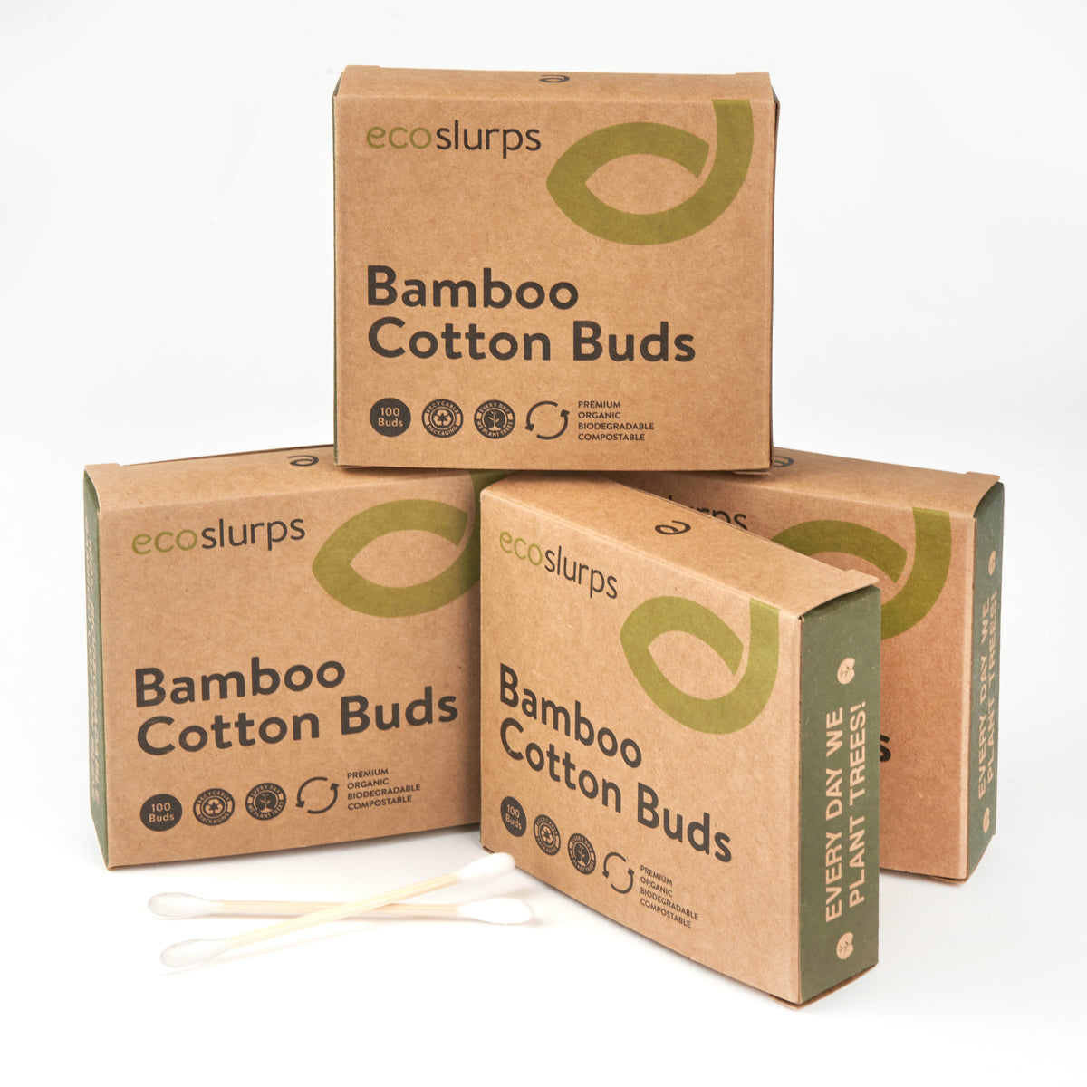 Bamboo Cotton Buds - EcoSlurps Store