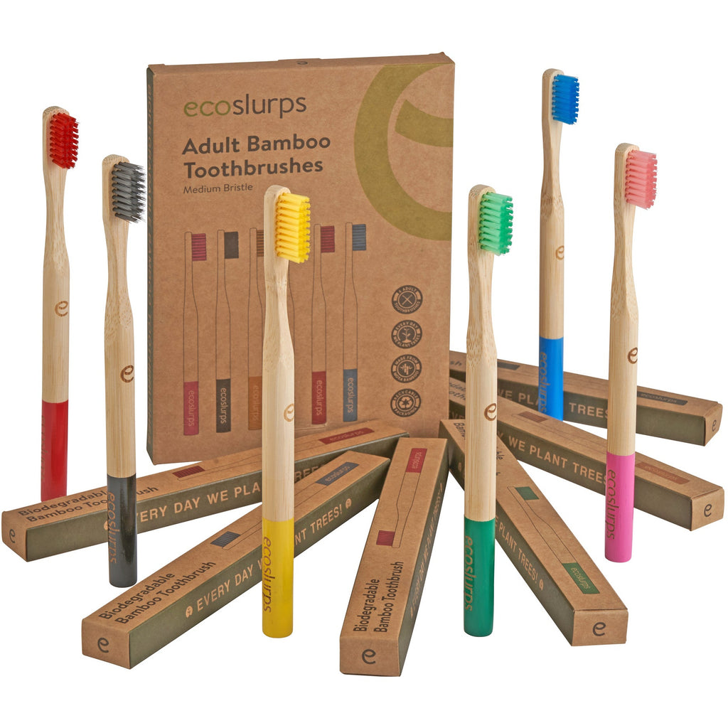 Bamboo Toothbrushes - EcoSlurps Store