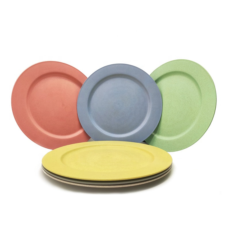 Dinner Plates Made From Recycled Wheat Straw - EcoSlurps Store