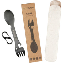 Load image into Gallery viewer, Spork With Carry Clip &amp; Wheat Straw Carry Case - EcoSlurps Store