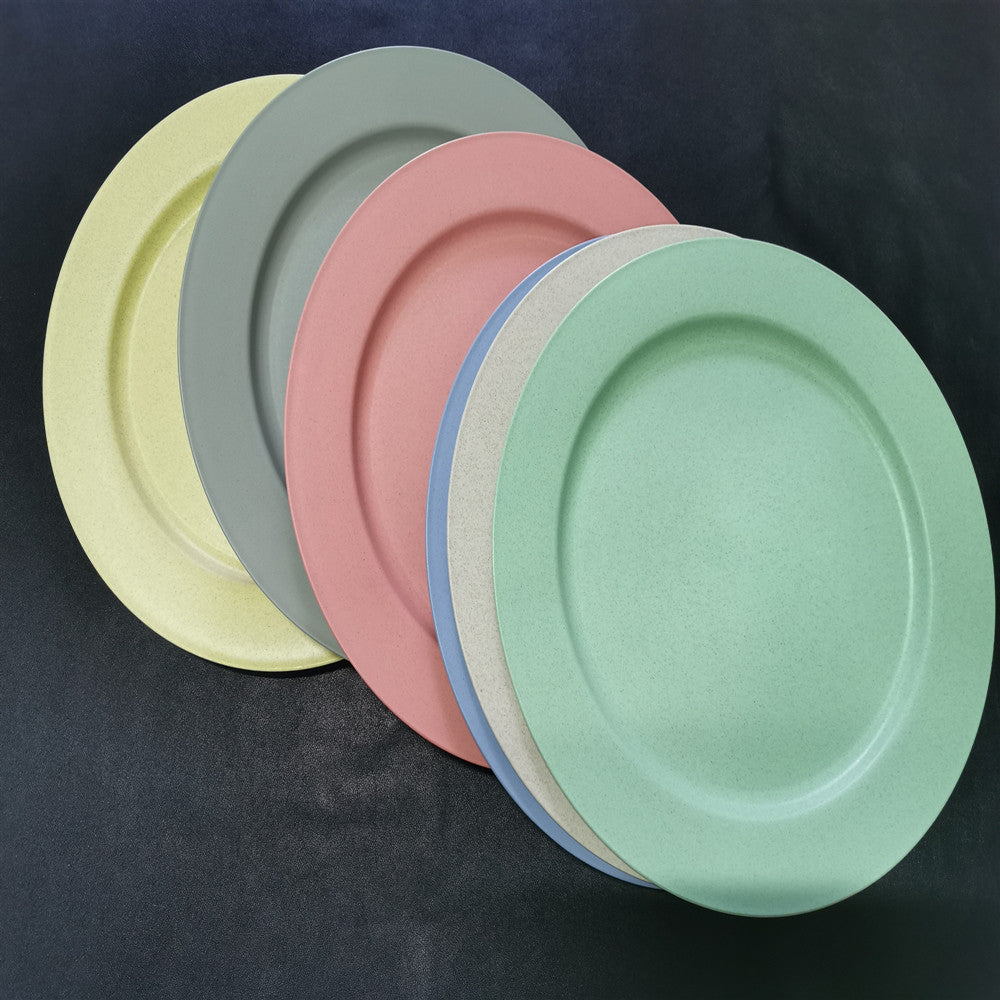 Dinner Plates Made From Recycled Wheat Straw - EcoSlurps Store
