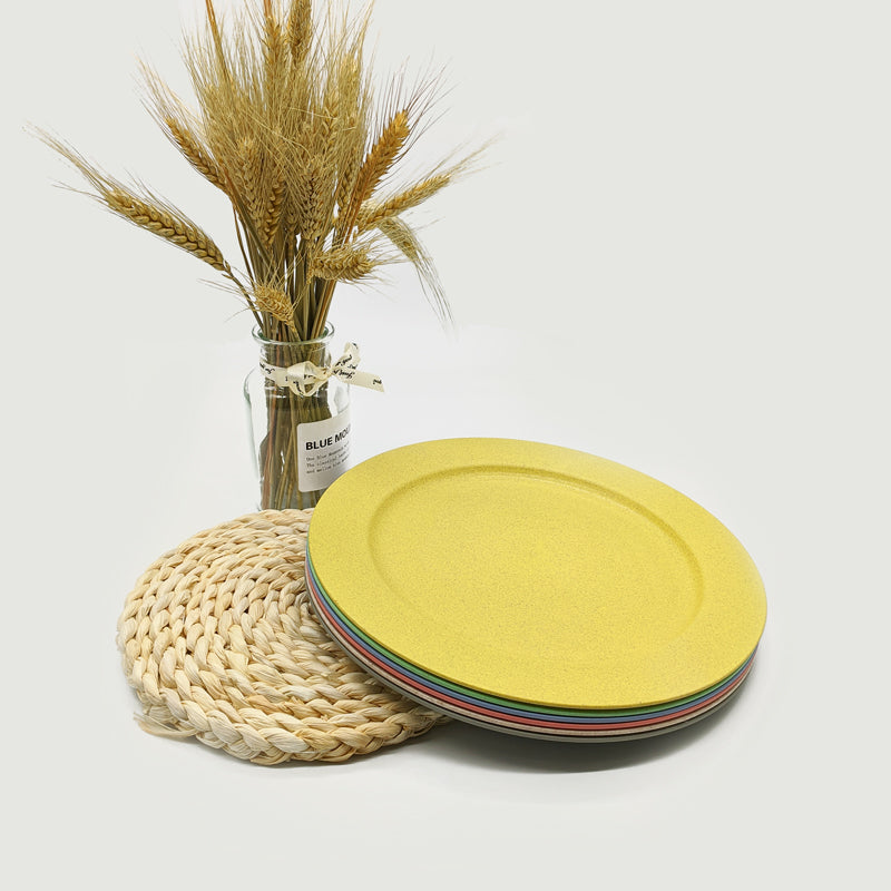 Dinner Plates Made From Recycled Wheat Straw - EcoSlurps Store